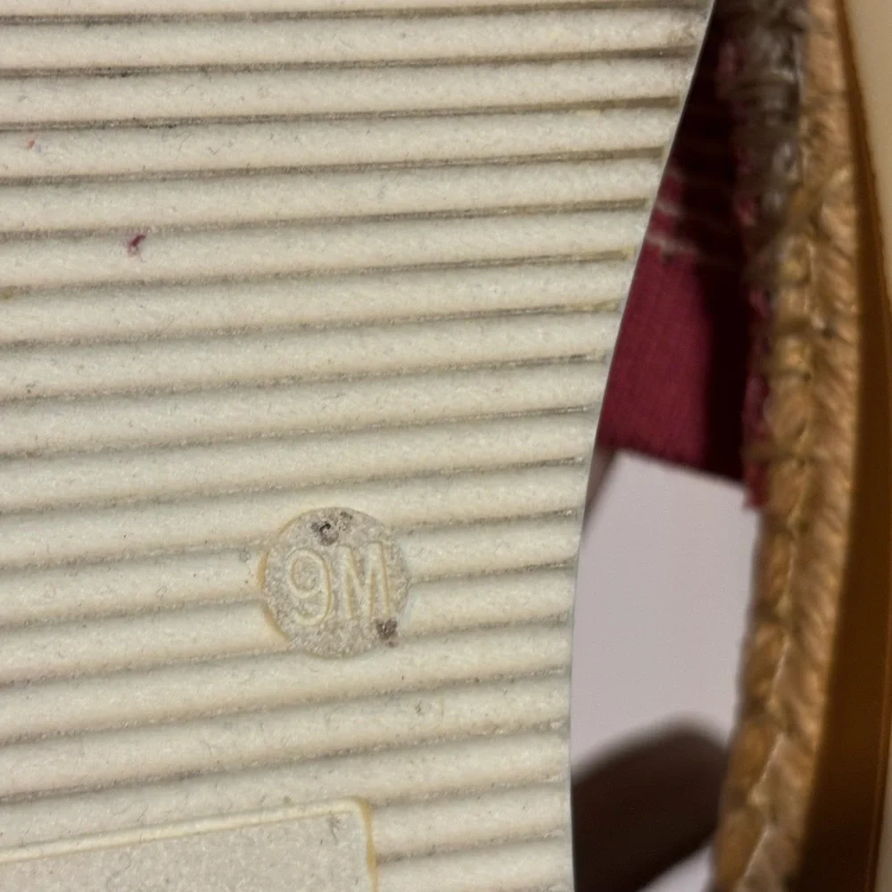 Crown Vintage Bonire wedge red and Tan Espadrilles sandals - Picture 8 of 8